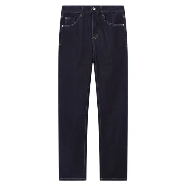 九牧王男裤专家 空调系列凉感清爽简约丹宁高弹纯色舒适直筒职场通勤户外牛仔裤 男款 深蓝色