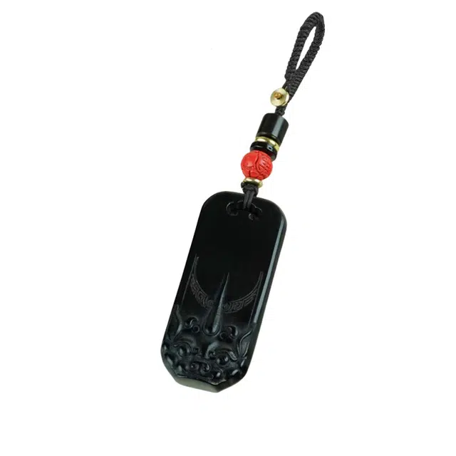 舞依翡 貔貅无事牌汽车钥匙扣神兽无事护身符个性文玩摆件#好运 黑檀 挂件 男女同款情侣款