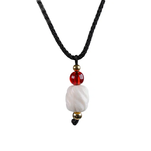 素于 国潮文玩简单设计轻奢高级感挂件 诸事顺利 八方来财 考试考研上岸转运国风饰品#好运 猛犸 项链 男女同款情侣款