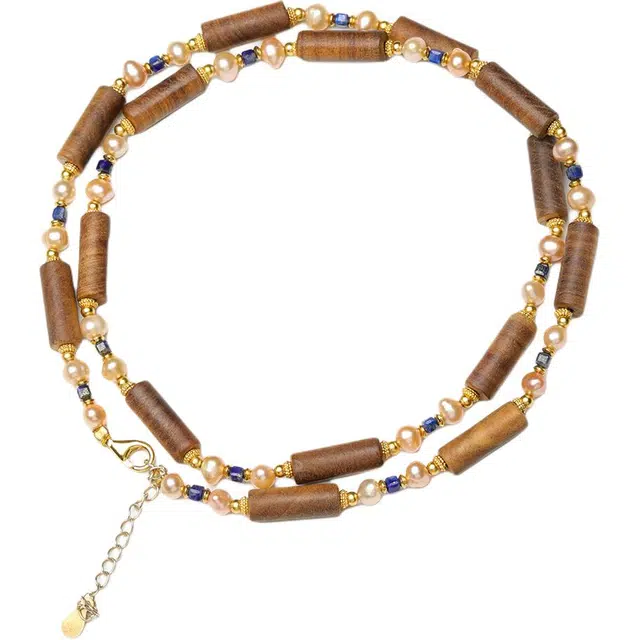 三檀小舍 国风国潮 新中式气质高级轻奢檀香 檀木 项链 男女同款情侣款