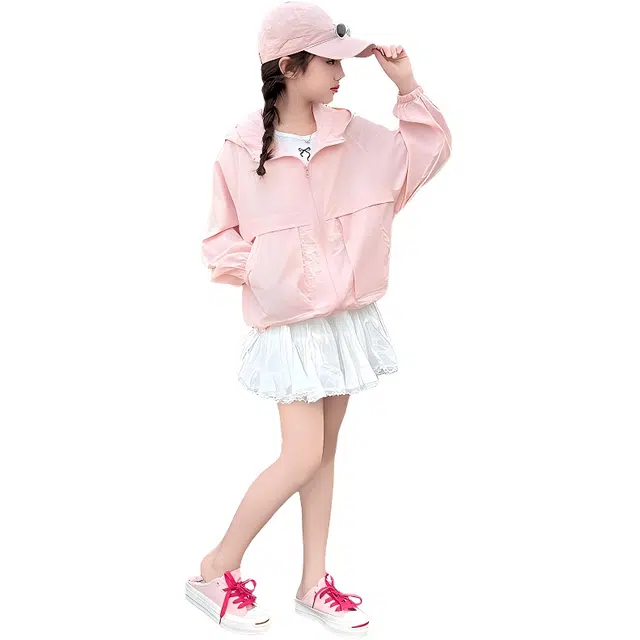 泰迪珍藏防晒服 时尚洋气纯色长袖 儿童款