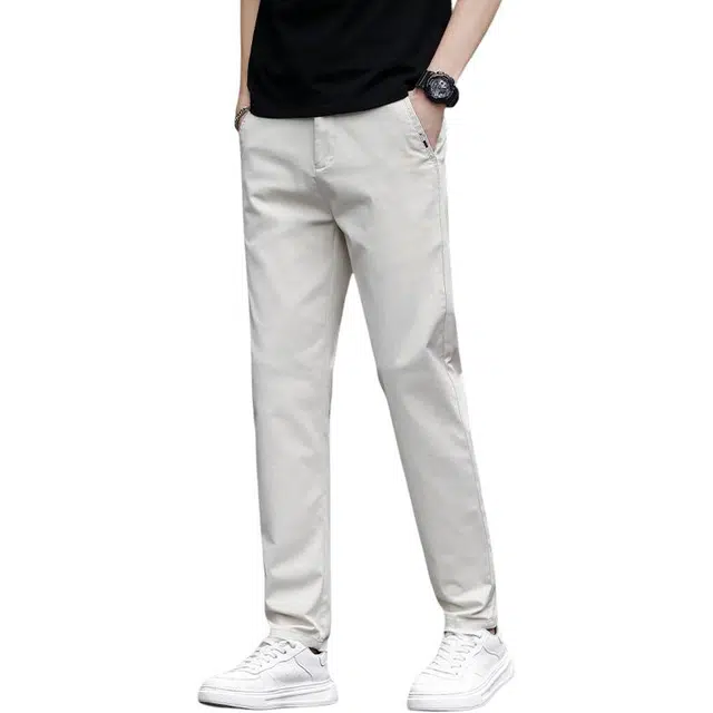 吉肯蒂 休闲裤男士直筒修身薄款透气棉弹裤子休闲裤 男款