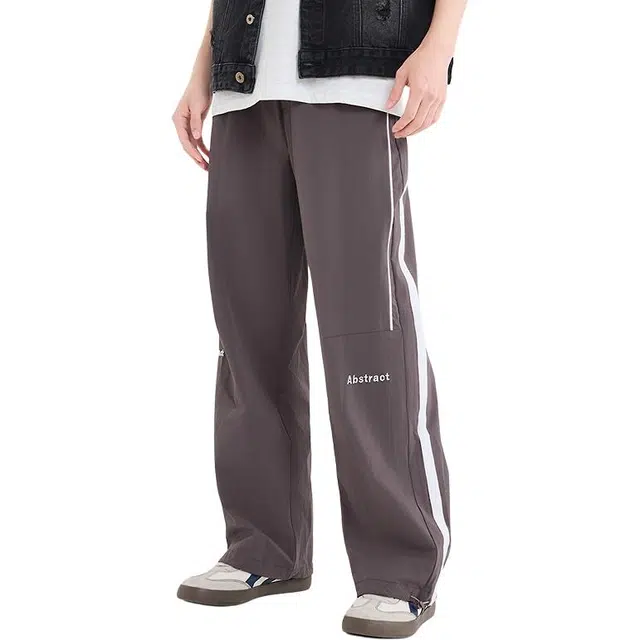 三福 时尚滚边中腰长裤休闲裤 男款