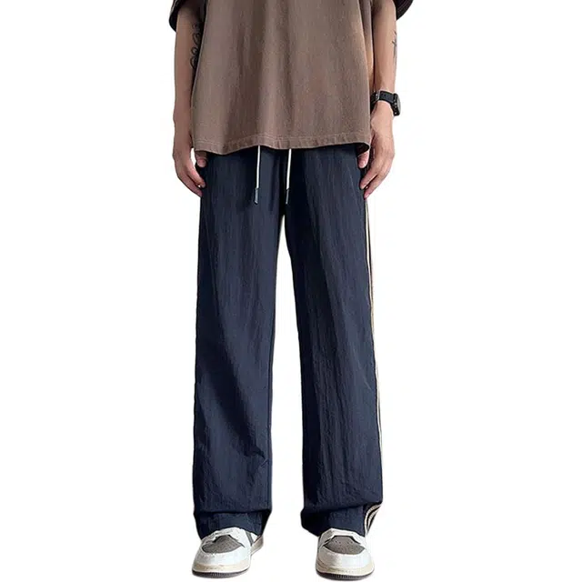 顶峰保罗 简约百搭宽松直筒休闲裤 男女同款