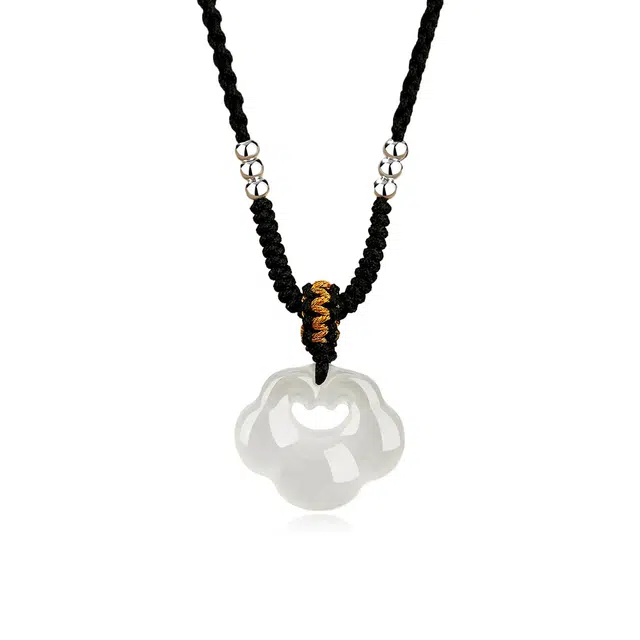 【S925纯银|如意祥云】 七七银饰  新中式 本命年转运 福气满满 平安吉祥招财纳福 百搭轻奢氛围感 日常通勤 好运 玉髓 项链 男女同款情侣款