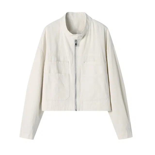 曲韩 曲韩 立领工装薄款女外套 女款