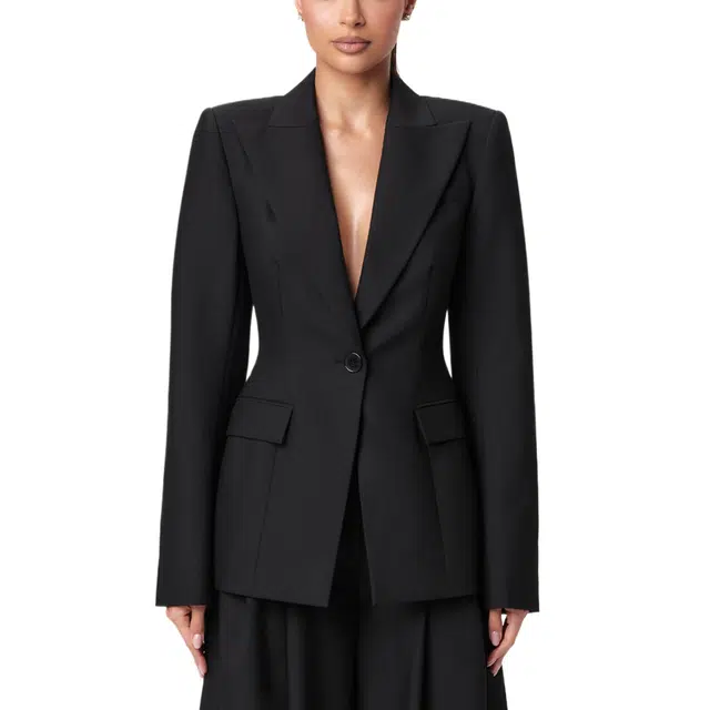 NAKED WARDROBE Power Shoulder Suited Blazer Suiting