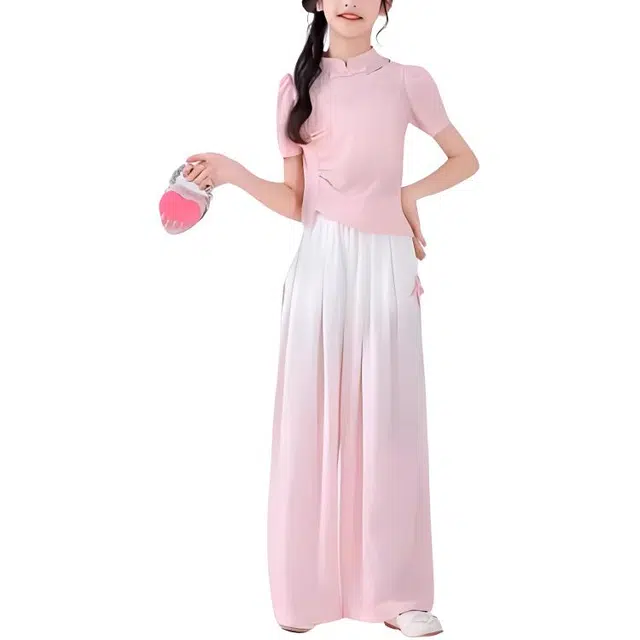 大童 憨憨象 舒适亲肤柔软简约圆领休闲运动套装