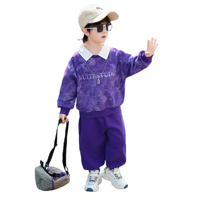 浪莎休闲运动套装 时尚亲肤透气舒适 中小童