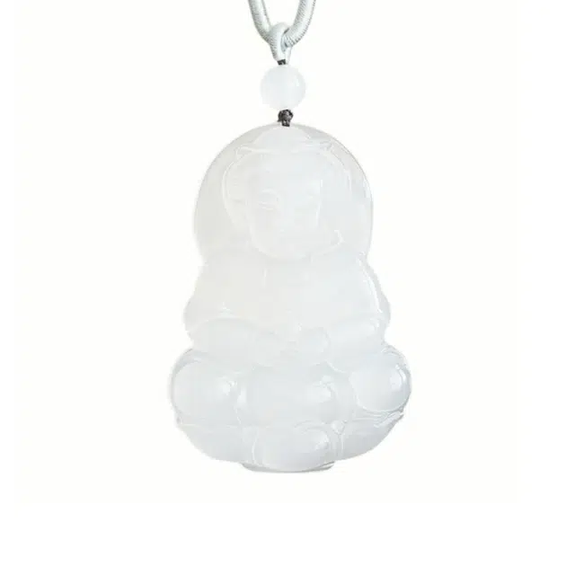 静汝玉 普渡众生观音吊坠玉坠挂件玉佩 玉髓 项链 男女同款情侣款