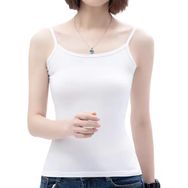 浪莎 韩版修身百搭休闲纯色内搭背心 女款