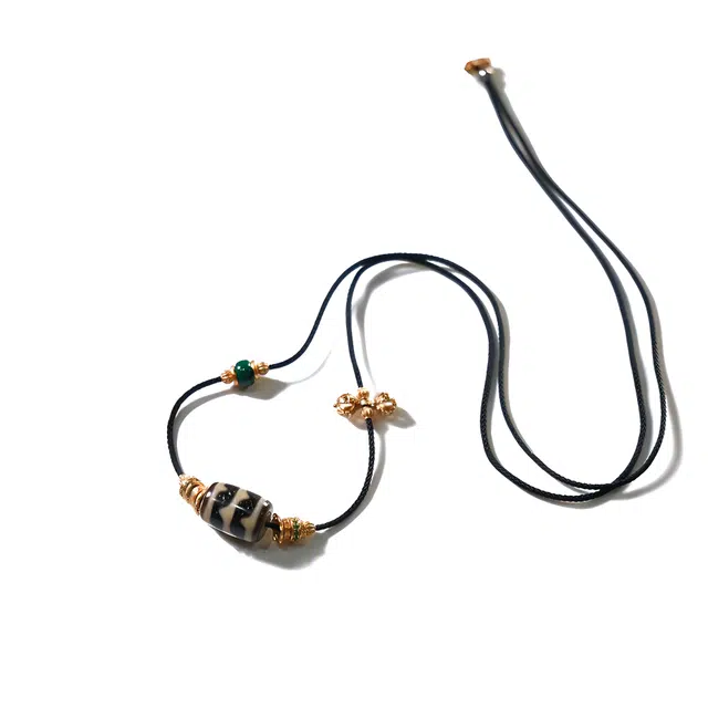 【八方进宝堆成山】 玉临门 事业有成 藏式天珠 民族风招财进宝事业运爆棚 吉祥如意#好运 玛瑙 项链 男女同款情侣款