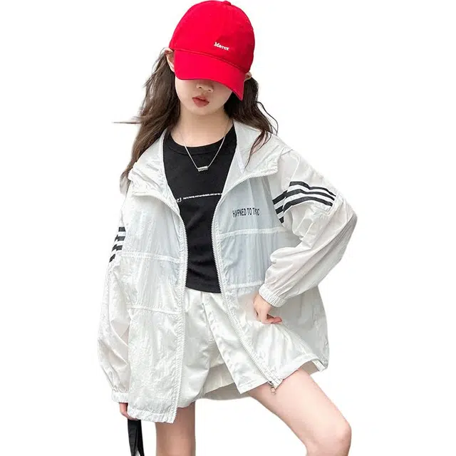 泰迪珍藏防晒服 舒适洋气纯色长袖 儿童款