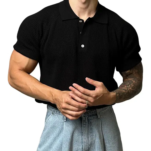 NEVER RULE vintagecleanfitPolo