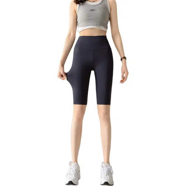 欧迪芬 极简风高腰九分打底裤 女款