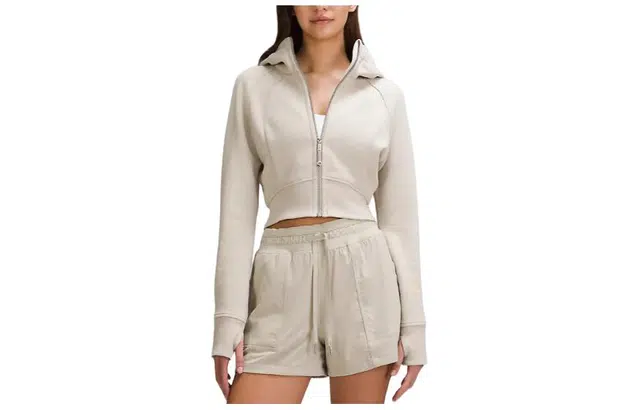lululemon Scuba Full-Zip Cropped Hoodie