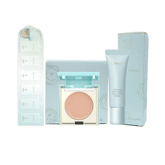 彩棠 遮瑕+妆前乳体验装黑眼圈眼袋 控油自然磨皮服帖保湿滋润