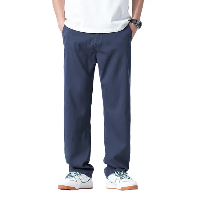 老爷车 潮流宽松直筒阔腿夏季长裤休闲裤 男款