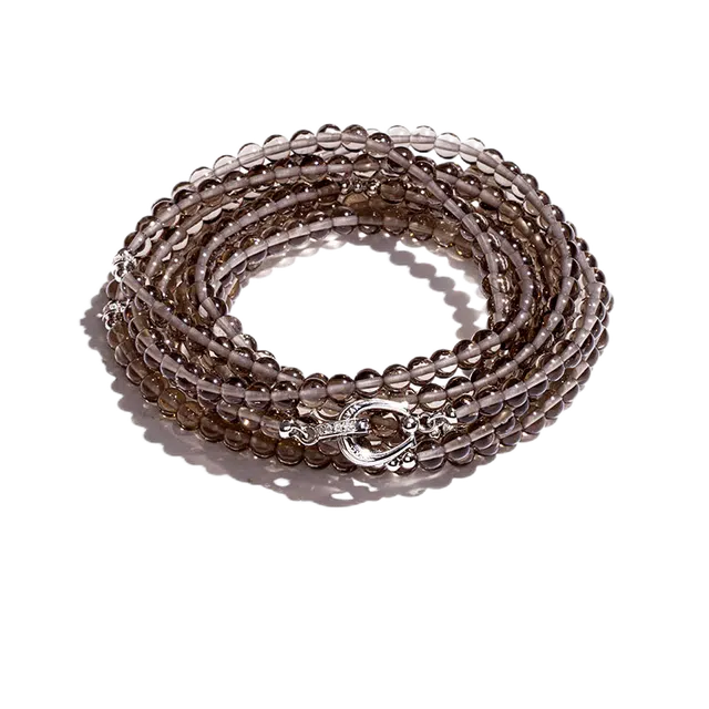 己光 多圈 新中式 叠搭 转运 平安 黑曜石 项链 男女同款情侣款