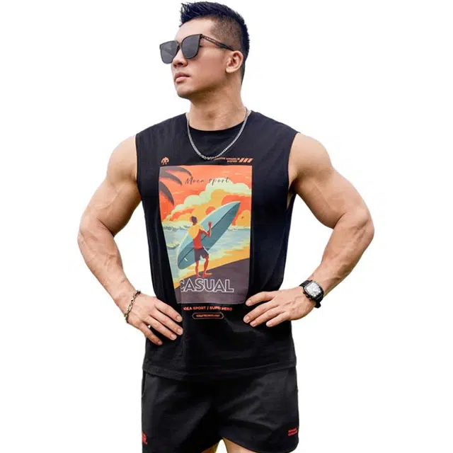 墨立方 简约百搭日常时尚个性舒适背心 男款