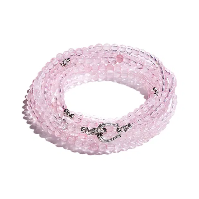 己光 多圈叠带小众设计感 水晶 玉石项链 男女同款情侣款