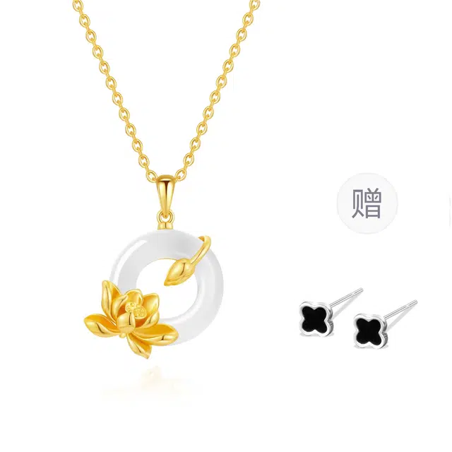 金师傅 轻奢时尚 锁骨链 玉髓 项链 男女同款情侣款