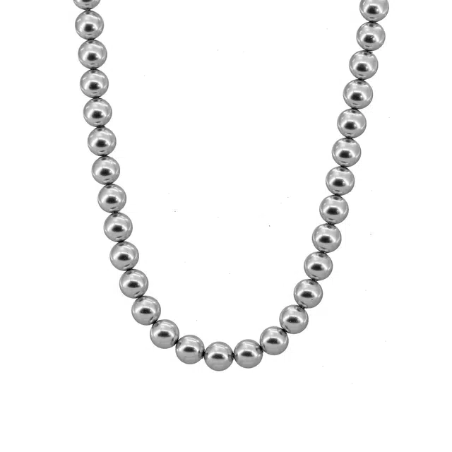 骊碧 施家真多麻银灰色轻奢高档浪漫有意义 周年表白仪式感 人造珍珠 项链 女款