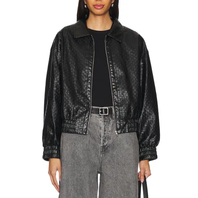 SUPERDOWN Alia Faux Leather Jacket
