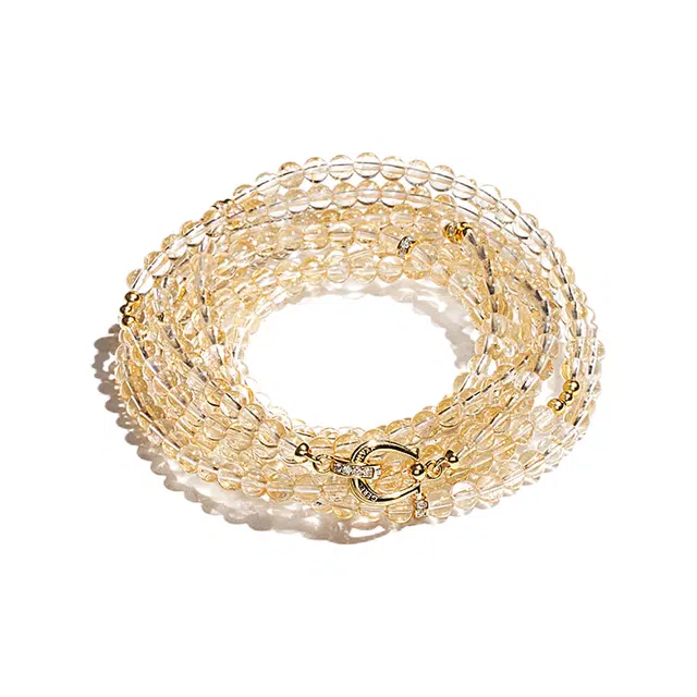 己光 多圈叠戴小众设计款 水晶 玉石项链 男女同款情侣款