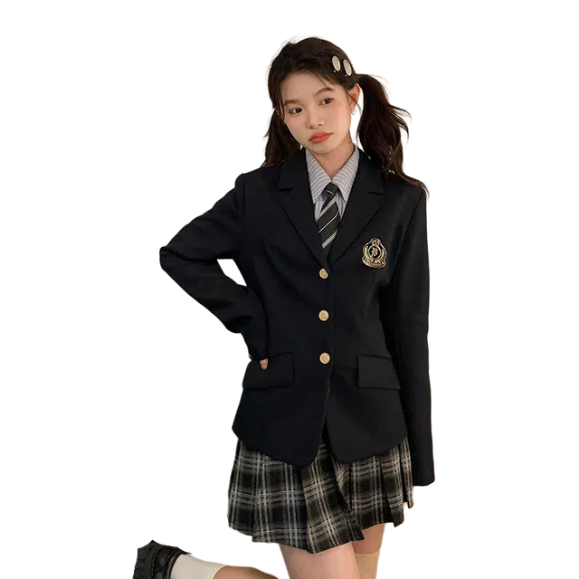 东鲸岁时记 学院风收腰高智感穿搭上衣学生职场通勤半裙制服 女款