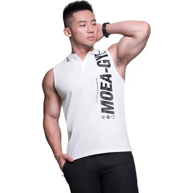 墨立方 美式无袖网球运动度假休闲皆可背心 男款