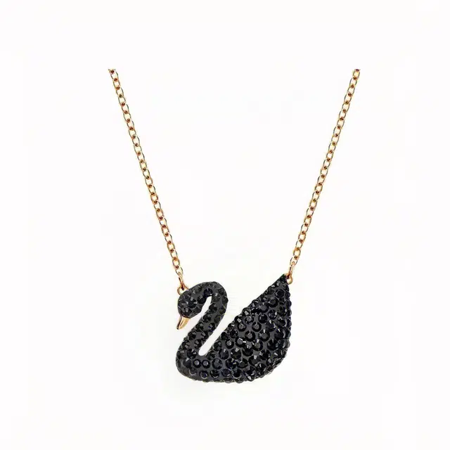 Swarovski Black Swan Necklace