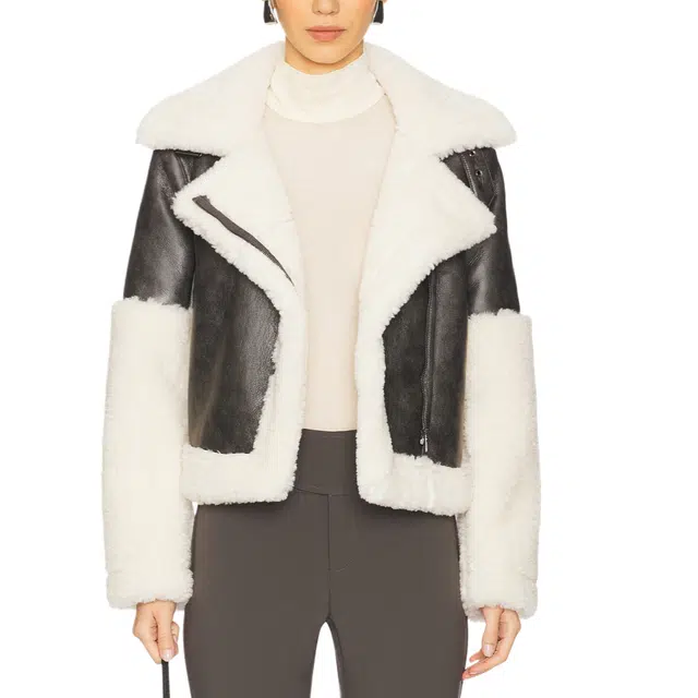 SUPERDOWN Ximena faux fur jacket