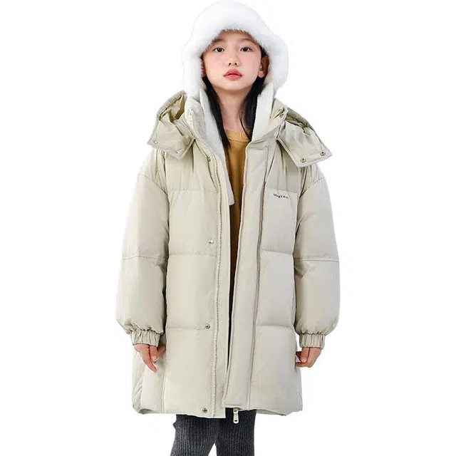 雅鹿 洋气时尚百搭纯色潮流羽绒服 青少年