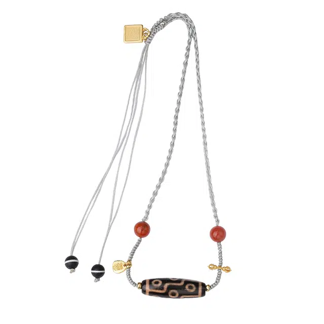 布达拉宫 九眼天珠藏风小众设计#好运 玛瑙 项链 男女同款情侣款