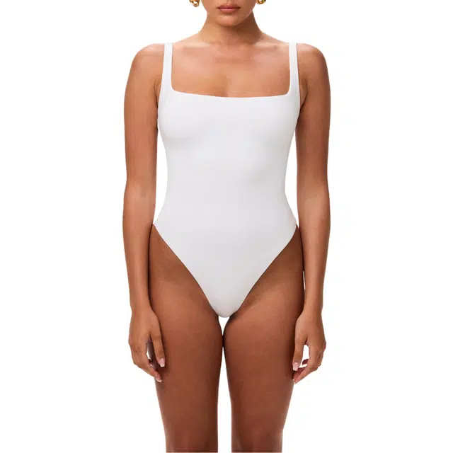 NAKED WARDROBE Square Tank Bodysuit Smooth