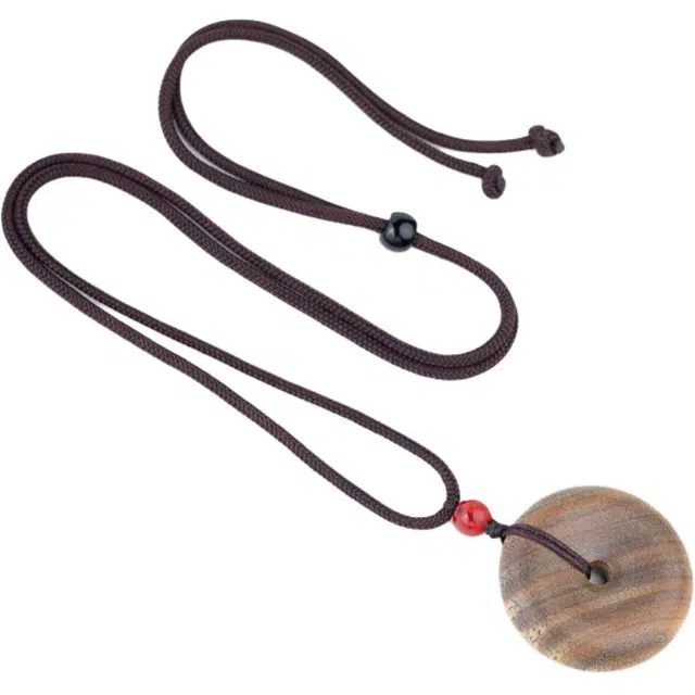 仙源 个性潮流十字架 顶青金石脖挂檀木挂件手工饰品 配饰锁骨链 黑檀 项链 男女同款情侣款