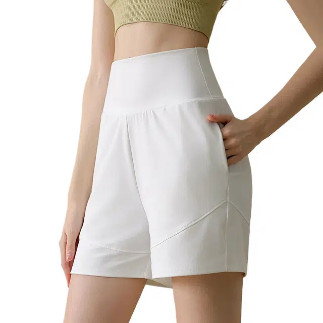 玉儿恋 运动五分宽松健身训练跑步瑜伽休闲短裤 女款