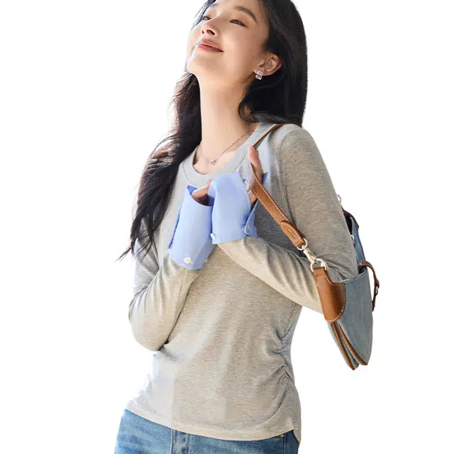 VICTORIA&VERA Slim Fit Shirt Sleeve T-Shirt