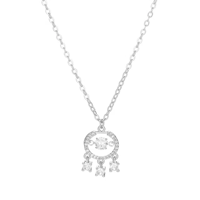 珂里 轻奢精致灵动如意锁百搭甜美小众设计锁骨链 平安吉祥 万事顺遂 环保合金 项链 女款