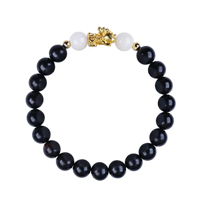 仙友 新中式国潮貔貅宝宝 百搭小众 招财纳福 高级感时尚复古#好运 黑檀 手串 男女同款情侣款