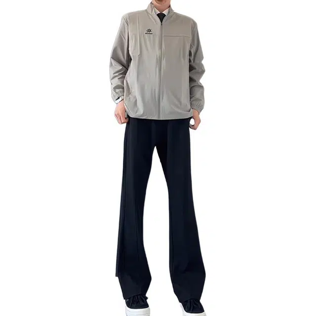 单爵 直筒西裤垂坠感高级感微喇冰丝裤子薄款西装裤 男女同款