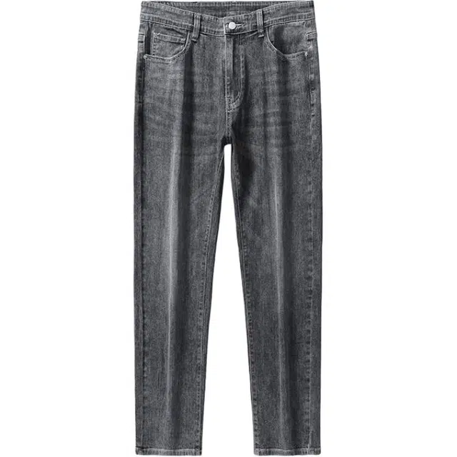 宝米卡 常规潮流商务休闲百搭长裤高档弹力直筒裤子牛仔裤 男女同款