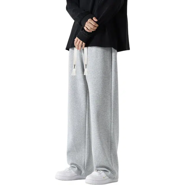 瑞梵帝斯 美式潮流时尚百搭户外运动长裤口袋装饰痞帅柔软舒适亲肤抽绳设计耐磨水洗日常出勤休闲裤 男款