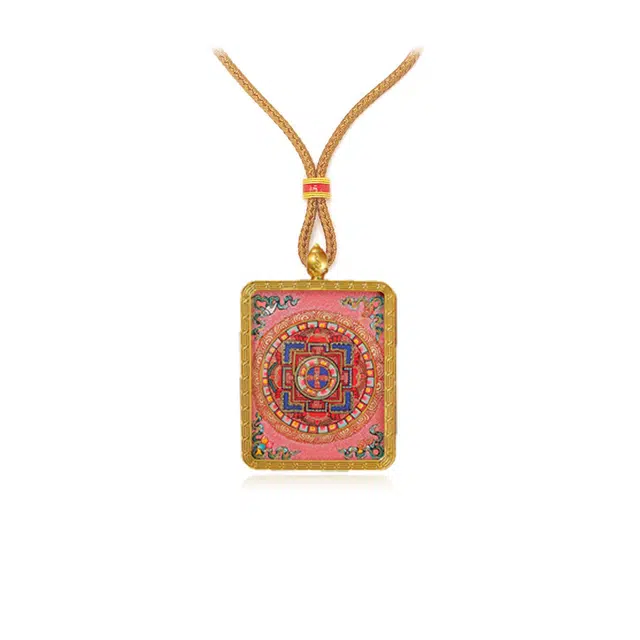 【发财的风吹不停】 玉临门 升职加薪 高薪长伴 事业有成 本命佛平步青云唐卡复古民族风手工绳#好运 合金 项链 男女同款情侣款