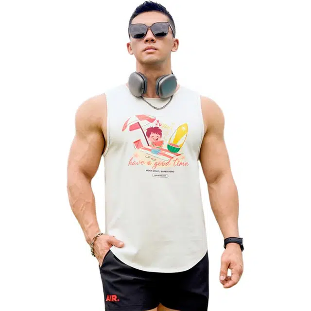 墨立方 夏季 夏日嬷嬷茶 说走就走！ 一起冲浪 尽享海风无袖背心 男款