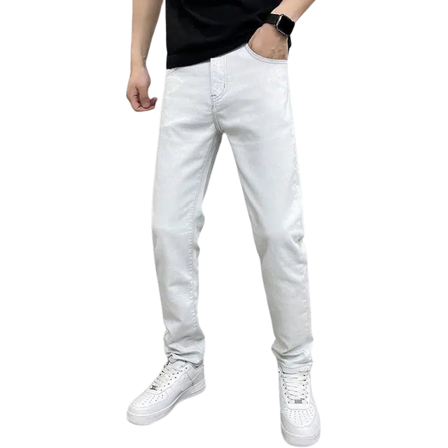 宝米卡 宽松百搭舒适休闲牛仔裤 男女同款