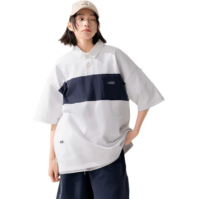 nautica white sail Polo