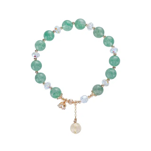 宣华意 轻奢小众精致优雅气质#好运 草莓晶 手串 女款