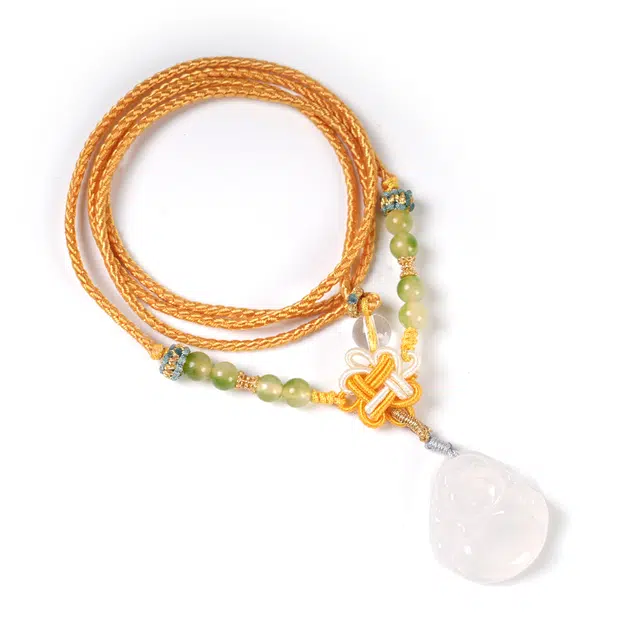 仙友 国潮新中式招财纳福轻奢高级感手工诸事顺遂节节高升吉星高照#好运 玛瑙 项链 男女同款情侣款